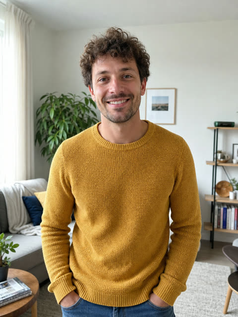 AI-generated fictional adult man